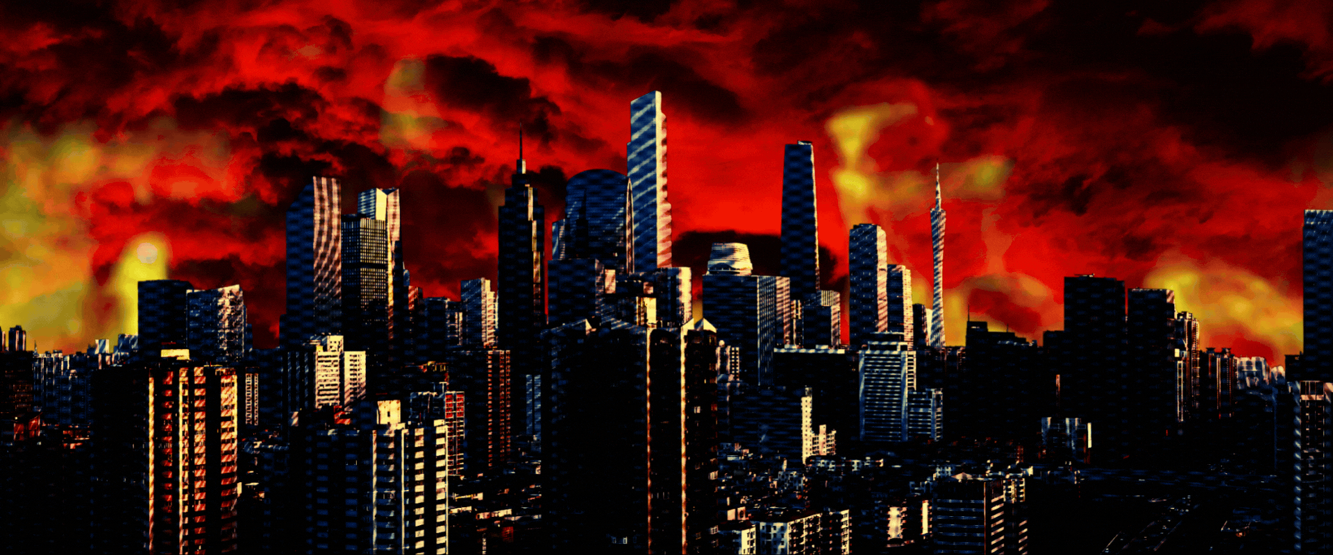 Background em chamas